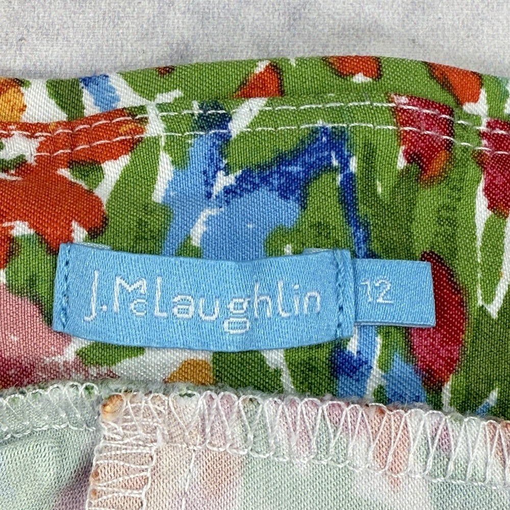 J.MCLAUGHLIN Womens Masie Ankle Pants Size 12 Caprice Floral Pull On‎ Stretch - Picture 3 of 16